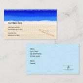 Kreuzfahrtschiff Musiker Trombone am Strand Visitenkarte (Vorne/Hinten)