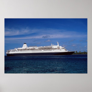 Kreuzfahrtschiff, Nassau, Bahamas Poster