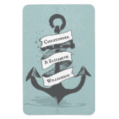 Kreuzfahrtschiff Nautical Monogram Stateroom Door Magnet (Vertikal)