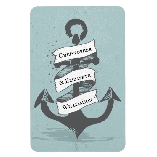 Kreuzfahrtschiff Nautical Monogram Stateroom Door Magnet (Vertikal)