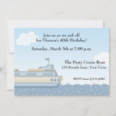 Kreuzfahrtschiff, Nautical Thread Einladung (Vorderseite)