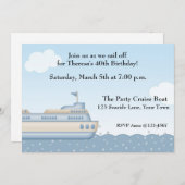 Kreuzfahrtschiff, Nautical Thread Einladung (Vorne/Hinten)