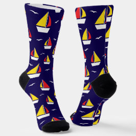 Kreuzfahrtschiff Navy Blue Nautical Yachten Socken