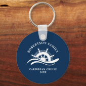 Kreuzfahrtschiff Navy Blue Schlüsselanhänger (Vorderseite)