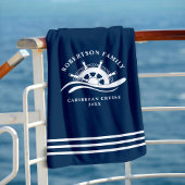 Kreuzfahrtschiff Navy Blue Strandtuch