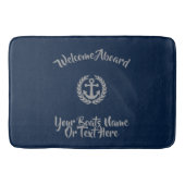 Kreuzfahrtschiff oder Yacht für Anker Badematte (Vorderseite)