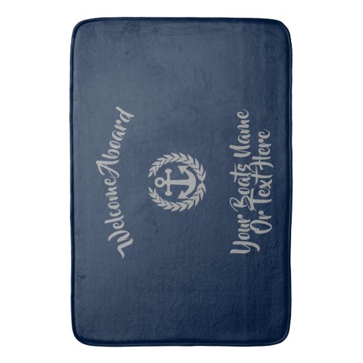 Kreuzfahrtschiff oder Yacht für Anker Badematte (Vorderseite Vertikal)