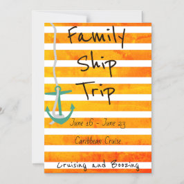 Kreuzfahrtschiff Orange Threadoom Door Marker Magneteinladung