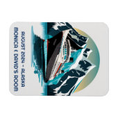 Kreuzfahrtschiff Ozean Alaska Berg Magnet (Horizontal)