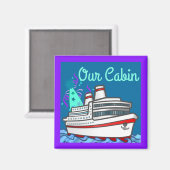 Kreuzfahrtschiff Party mit Stateroom Türmarker Magnet (Vorderseite/Rückseite)