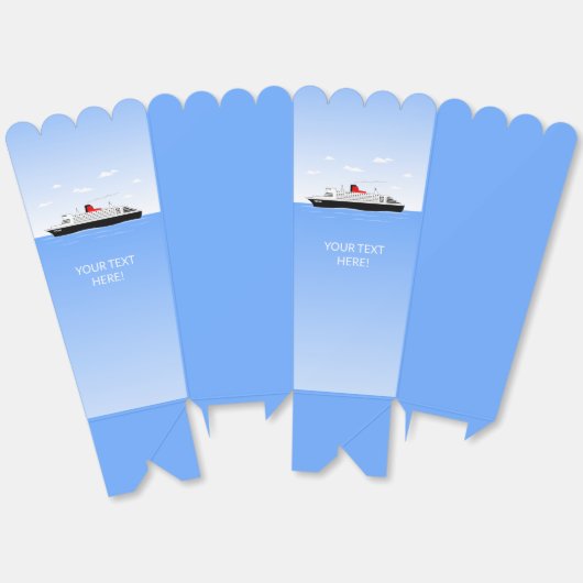 Kreuzfahrtschiff Popcorn Geschenkschachtel (Ungeklappt)