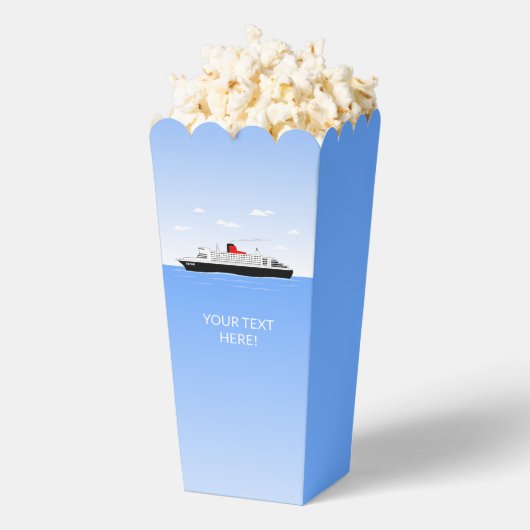 Kreuzfahrtschiff Popcorn Geschenkschachtel (Geplatzt)