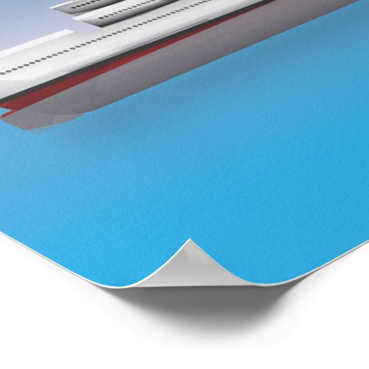Kreuzfahrtschiff Poster (Ecke)