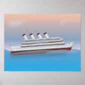 Kreuzfahrtschiff Poster (Vorne)
