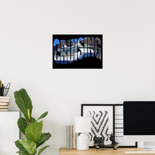 Kreuzfahrtschiff Poster (Heimbüro)