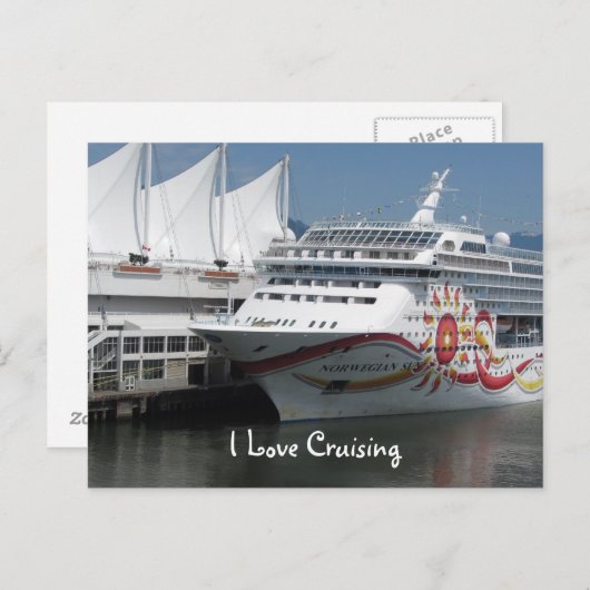 Kreuzfahrtschiff Postkarte (Vorne/Hinten)