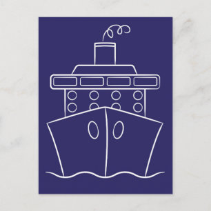 Kreuzfahrtschiff Postkarte
