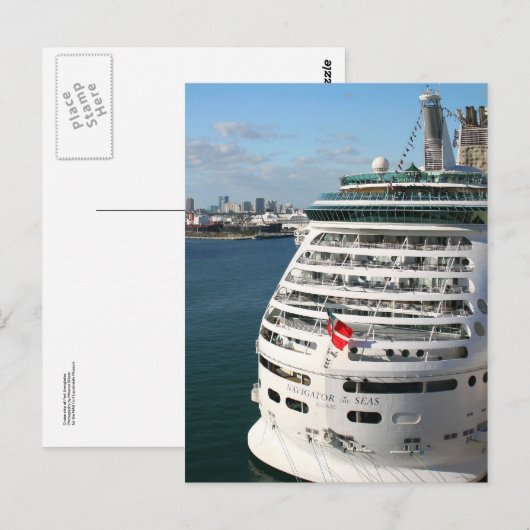 Kreuzfahrtschiff Postkarte (Vorne/Hinten)