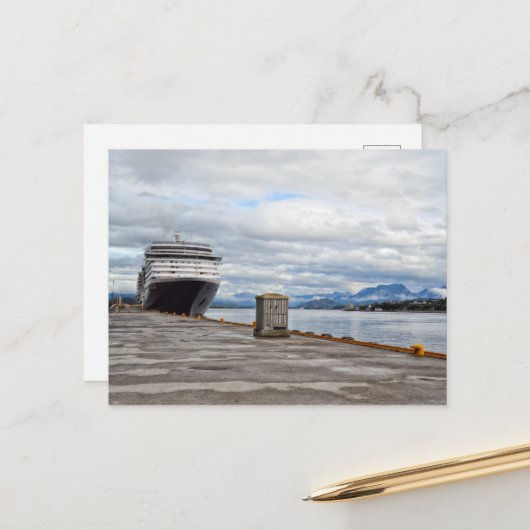 Kreuzfahrtschiff Postkarte (Vorderseite/Rückseite Beispiel)