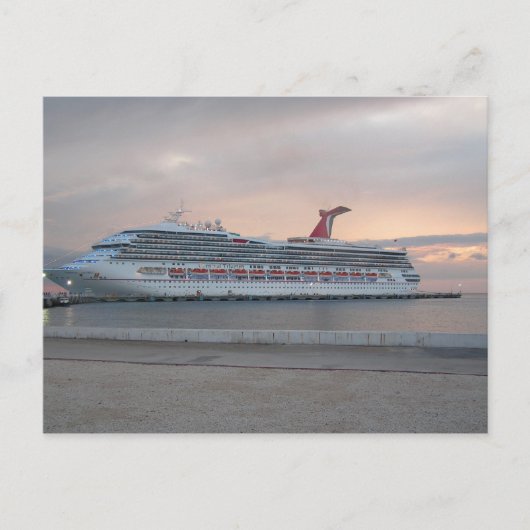 Kreuzfahrtschiff Postkarte (Vorderseite)