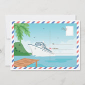 Kreuzfahrtschiff Postkarte/ Einladung (Vorderseite)
