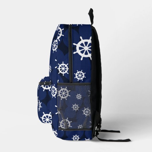 Kreuzfahrtschiff-Radmonogramm Bedruckter Rucksack (Rechts)