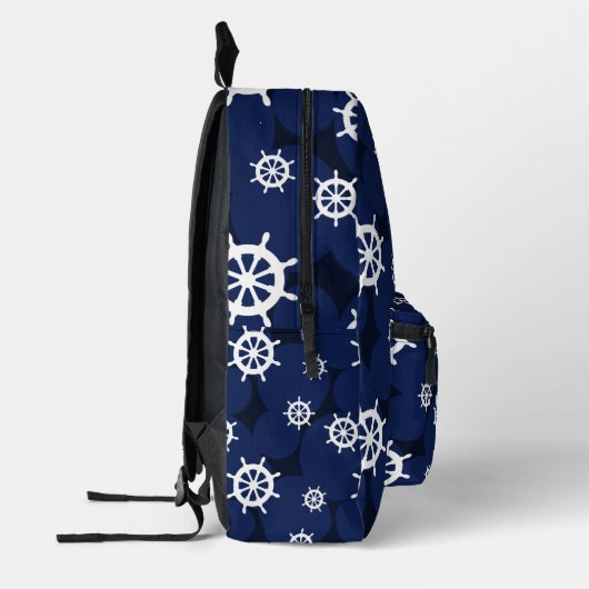 Kreuzfahrtschiff-Radmonogramm Bedruckter Rucksack (Links)