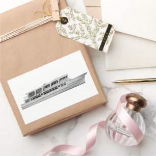 Kreuzfahrtschiff Rechteckiger Aufkleber