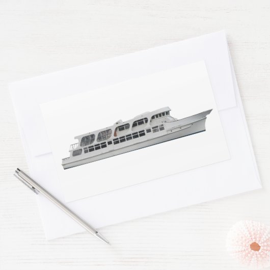 Kreuzfahrtschiff Rechteckiger Aufkleber (Umschlag)