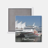 Kreuzfahrtschiff-Reisemagnet Magnet (Vorderseite/Rückseite)