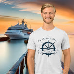 Kreuzfahrtschiff-Reiseroute für benutzerdefinierte<br><div class="desc">Chic Custom Sommerurlaub dreimal T - Shirt für Ihre Strandkreuzfahrt auf dem Meer mit einem marineblau Boot Lenkrad. Dieses nautische Design eignet sich perfekt,  um Wiedersehen-T-Shirts der ganzen Familie zu einem besonderen Anlass zu machen. Personalisieren Sie mit Ihrem Nachnamen und Jahr.</div>