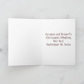 Kreuzfahrtschiff Rette die Hochzeitdatenkarte Ankündigung (Innenseite)