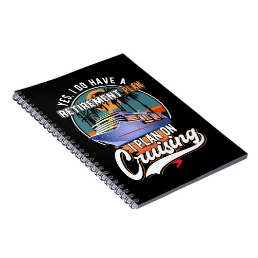 Kreuzfahrtschiff Ruhestand Notizblock (Rechte Seite)