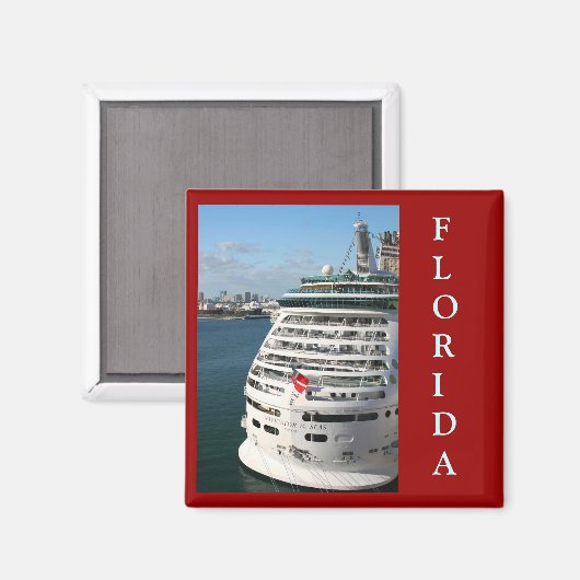 Kreuzfahrtschiff - Save the Date Magnet (Vorderseite/Rückseite)