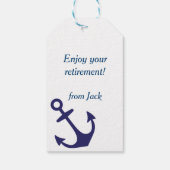 Kreuzfahrtschiff Seefahrer Geschenkanhänger (Rückseite)