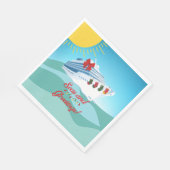 Kreuzfahrtschiff Serviette (Ecke)