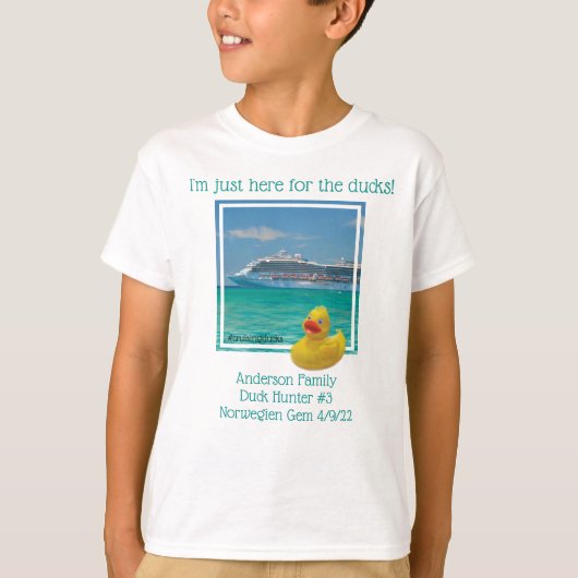 Kreuzfahrtschiff-Shirt T-Shirt (Vorderseite)