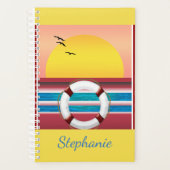 Kreuzfahrtschiff Sonnenuntergang Custom Day Planne Planer (Vorderseite)