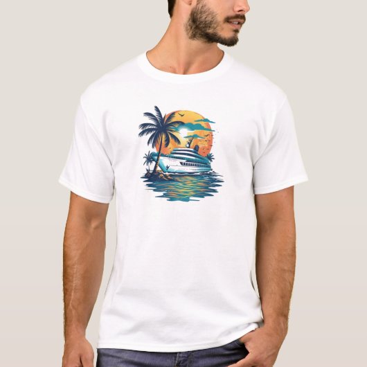 Kreuzfahrtschiff T-Shirt (Vorderseite)
