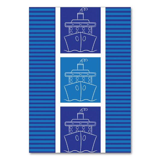 Kreuzfahrtschiff Tischnummer (Vorderseite)