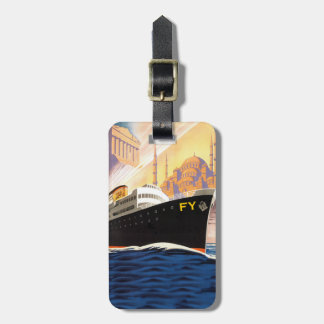 Kreuzfahrtschiff und Anker Gepäckanhänger