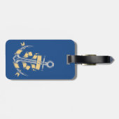 Kreuzfahrtschiff und Anker Gepäckanhänger (Rückseite horizontal)