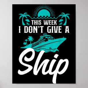 Kreuzfahrtschiff-Urlaubswortspiel Diese Woche ist  Poster