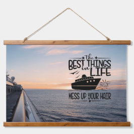 Kreuzfahrtschiff Wandteppich Mit Holzrahmen