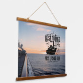 Kreuzfahrtschiff Wandteppich Mit Holzrahmen (Gewinkelt)