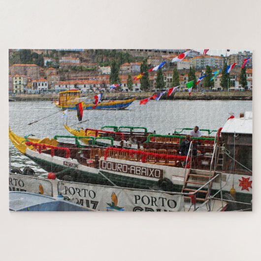 Kreuzfahrtschiffe an der Anlegestelle, Porto, Port Puzzle (Horizontal)