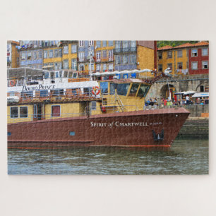 Kreuzfahrtschiffe auf dem Douro, Porto, Portugal Puzzle