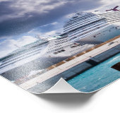 Kreuzfahrtschiffe Fotodruck (Ecke)