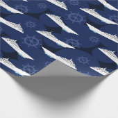 Kreuzfahrtschiffe Geschenkpapier (Ecke)