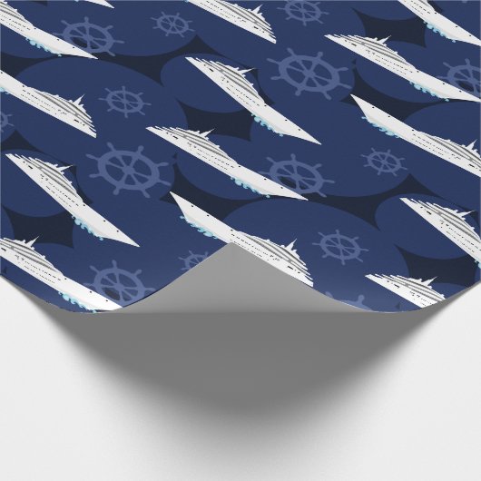 Kreuzfahrtschiffe Geschenkpapier (Ecke)